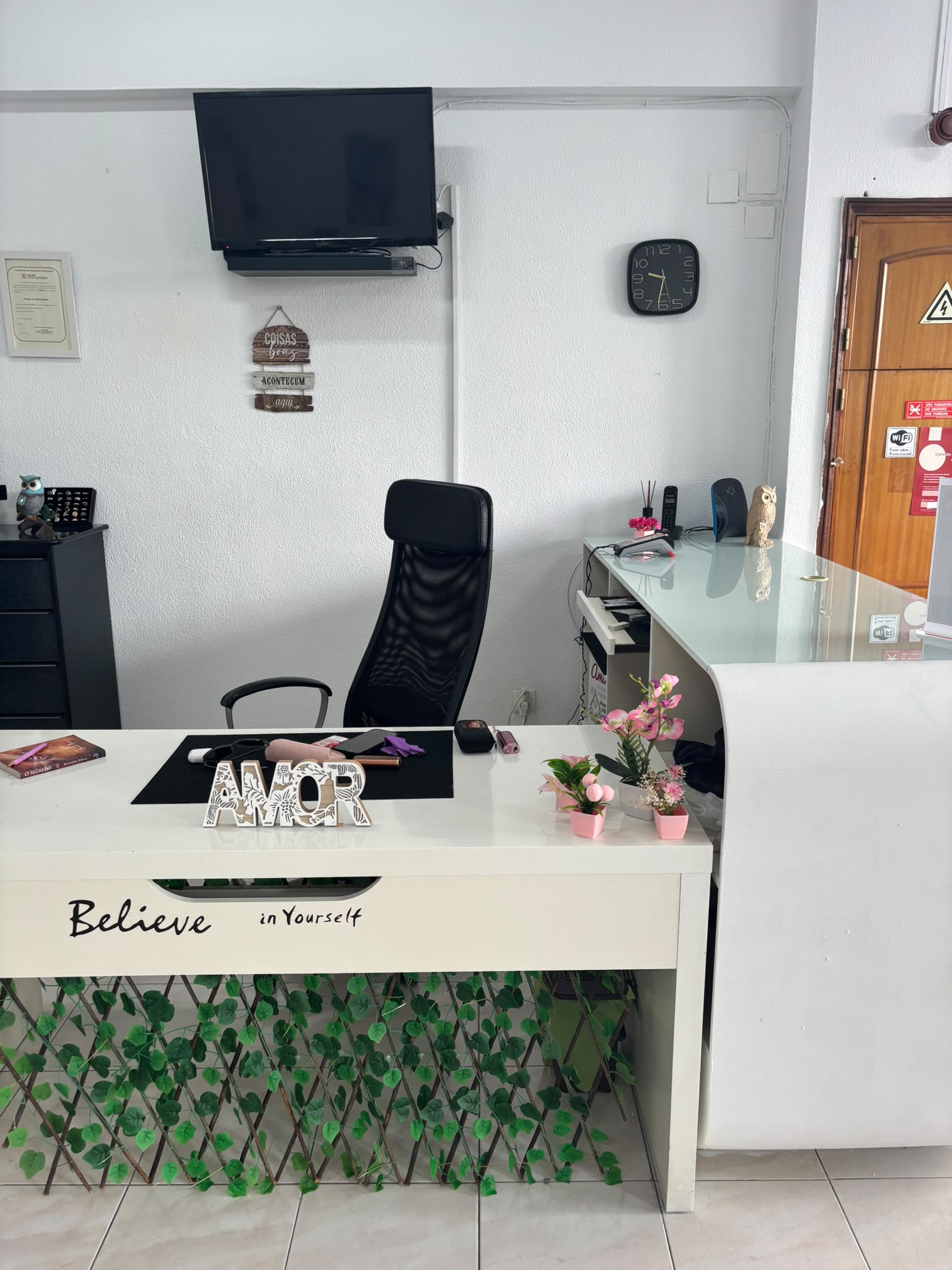 Área de atendimento do studio