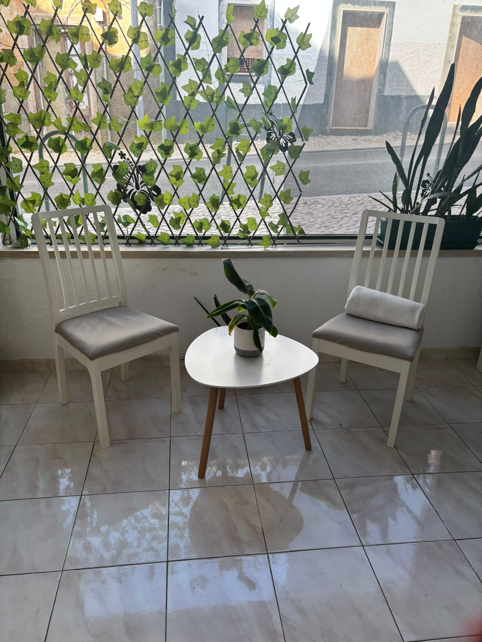 Ambiente acolhedor do salão